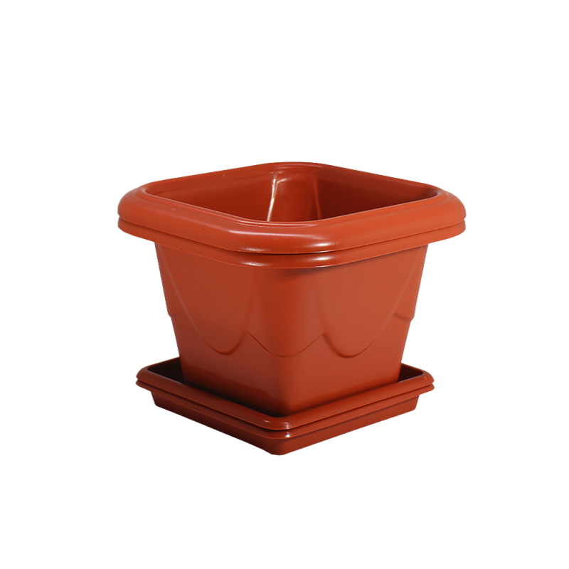 Kit 2 Vasos Quadrados N&ordm;1 - Cer&acirc;mica