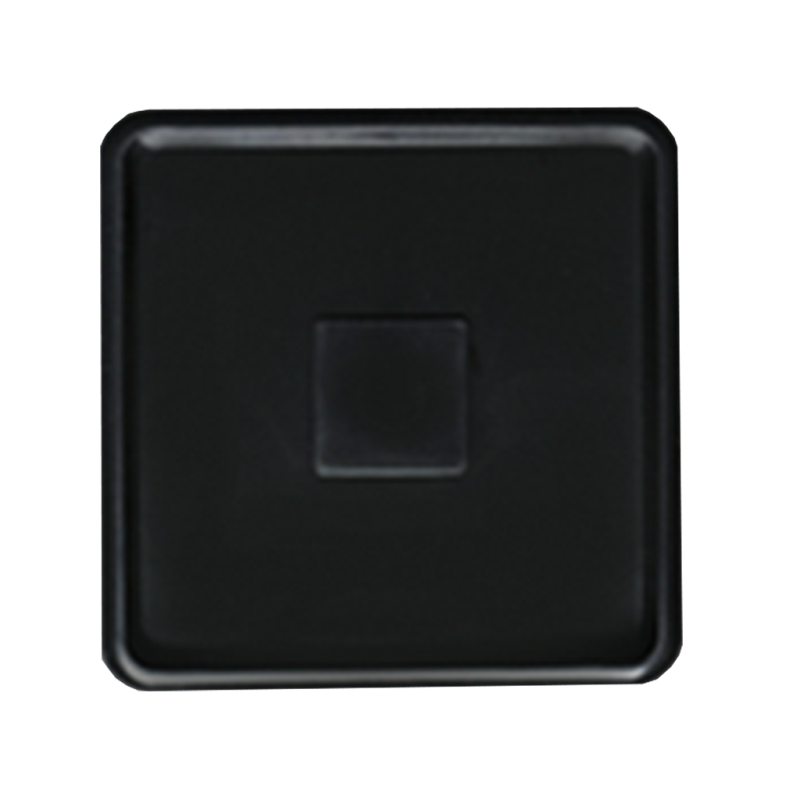 Prato Quadrado N&ordm;3 - Preto - 20x20 cm