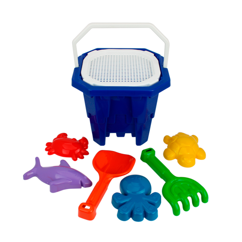 Baldinho Quadrado N&ordm;3 Castelo Medieval + 7 Pe&ccedil;as