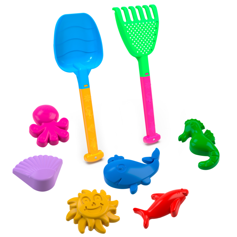 P&aacute; e Rastelo Infantil G + 06 Forminhas