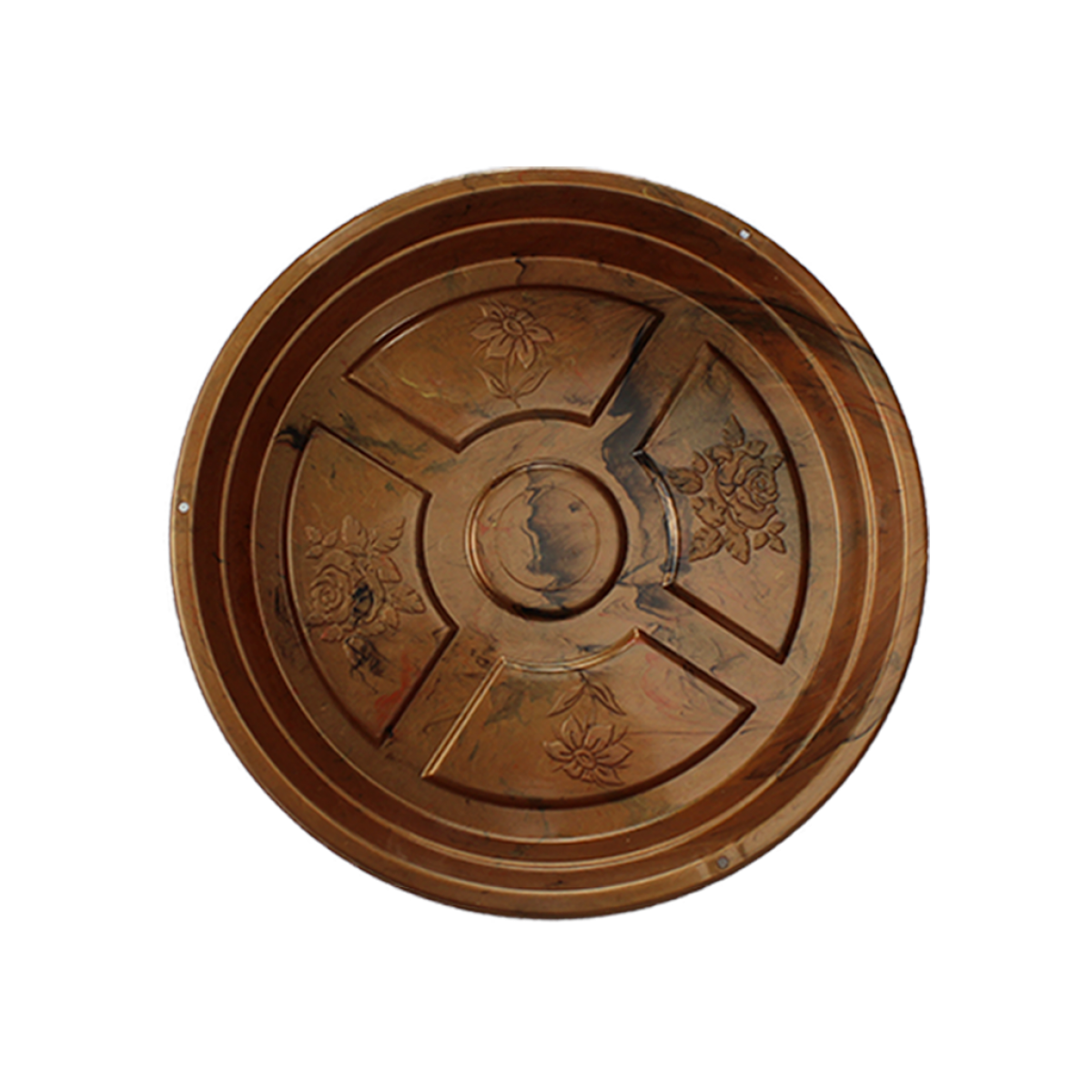 Prato Decor N&ordm;3 - Dourado - 21 cm