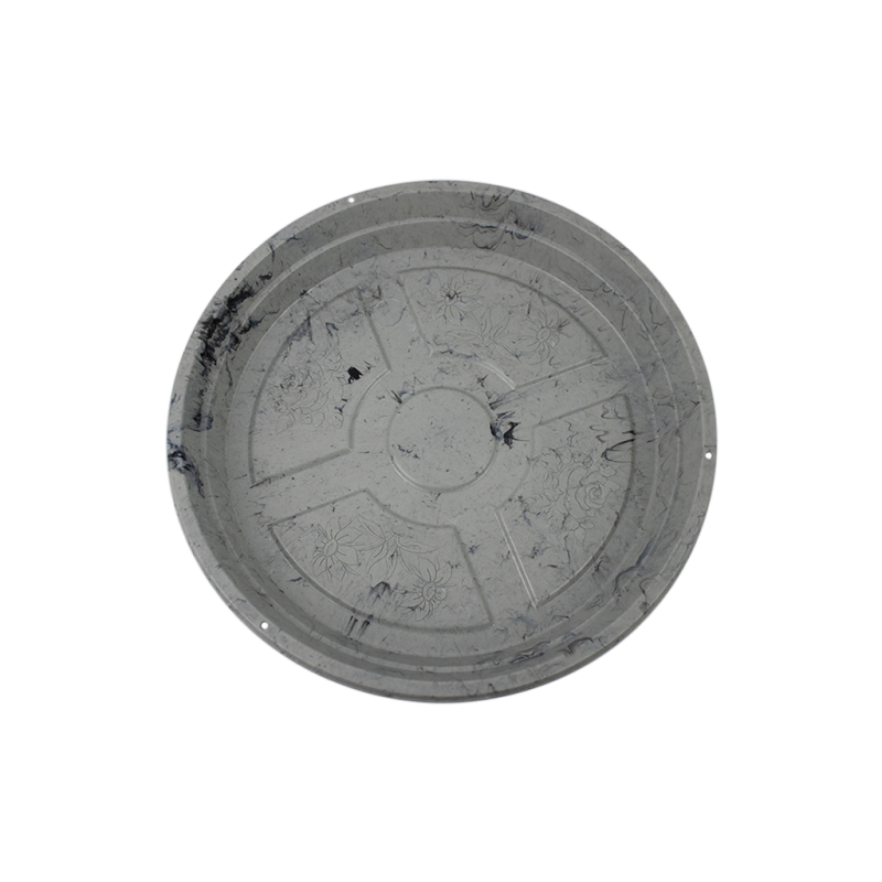 Prato N&ordm;5 - Cor Grafiato Concreto - 27 cm