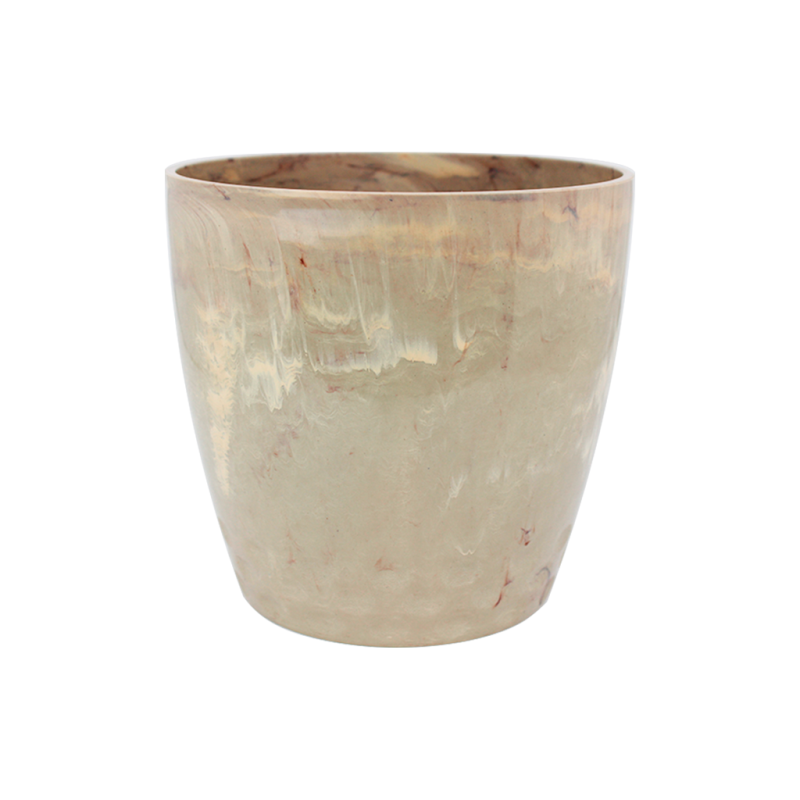 Cachepô Diamond Nº5 - Bege Travertino - 5 litros