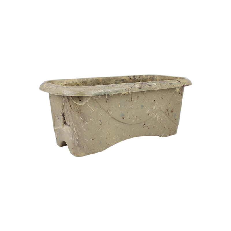 Floreira Decor N&ordm;1 - Bege Travertino - 3,7 litros