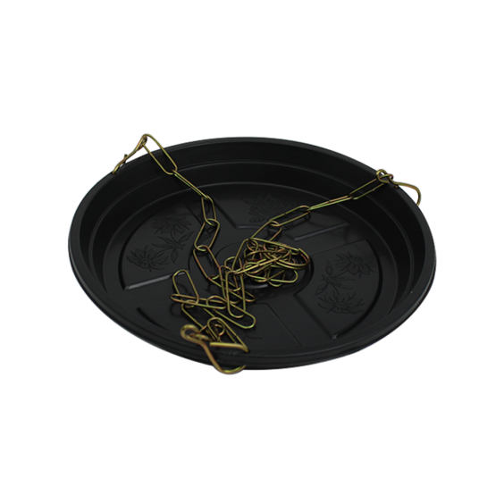 Prato com Corrente Nº4 - Preto - 24,5 cm