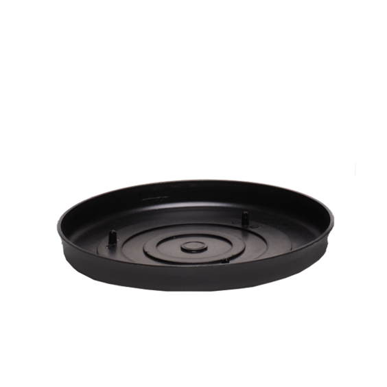 Prato para Vaso Ecológico Nº25 - Preto - 23,5 cm