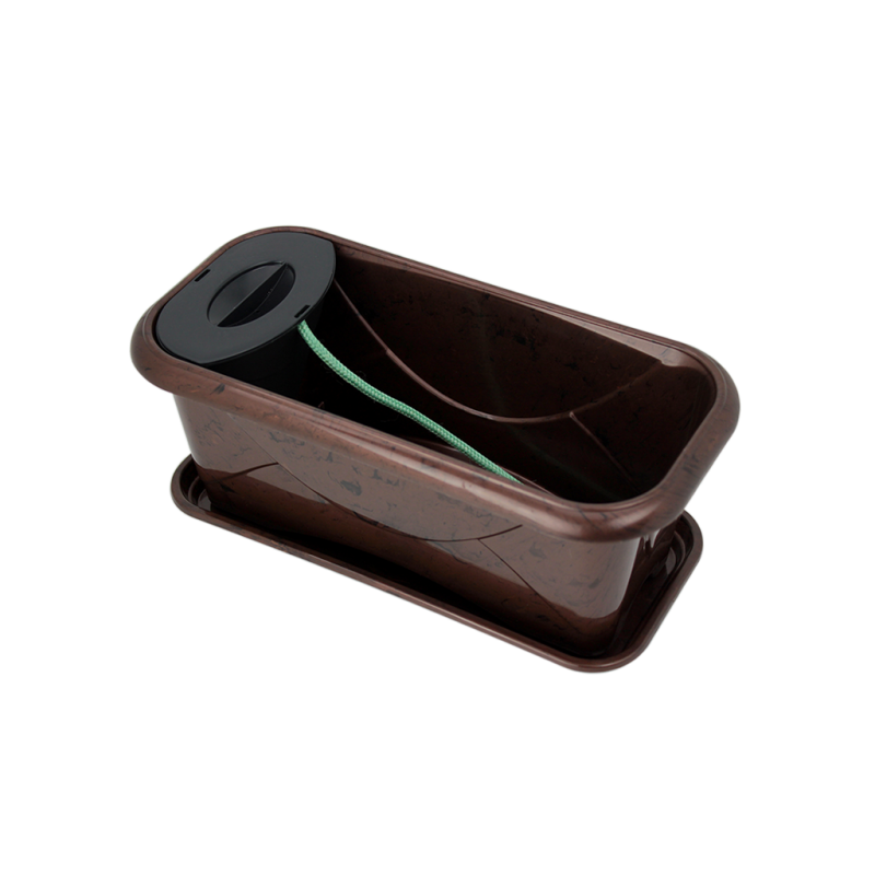 Floreira Decor N&ordm;1 Auto Irrig&aacute;vel - Marrom Caf&eacute; - 3,7 litros