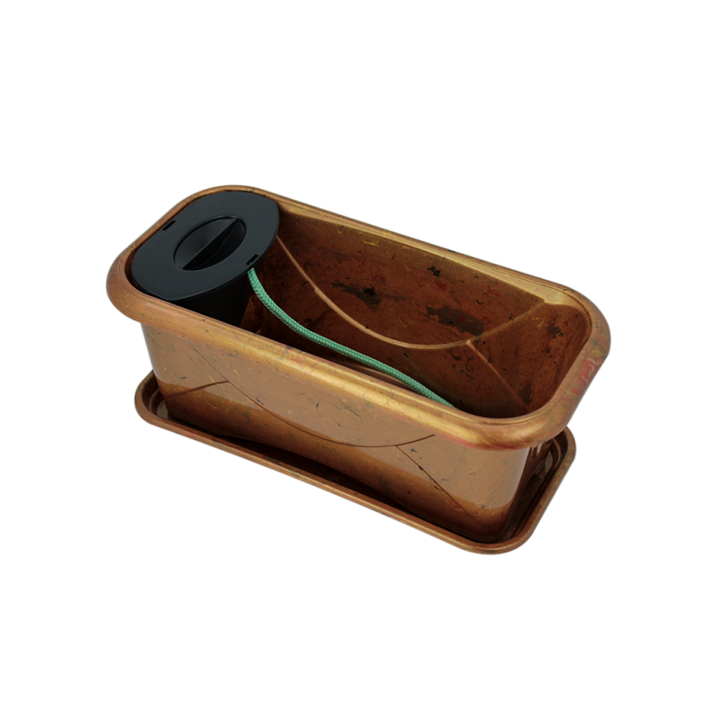 Floreira Decor N&ordm;1 Auto Irrig&aacute;vel - Dourado - 3,7 litros