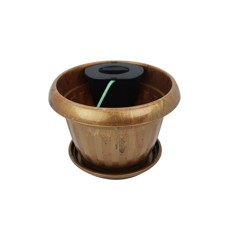 Vaso Romano N&ordm;2 Auto Irrig&aacute;vel - Dourado - 5,2 litros