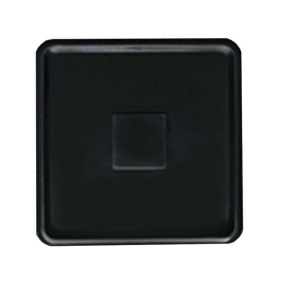 Plato Cuadrado Nº3 - Negro - 20x20 cm