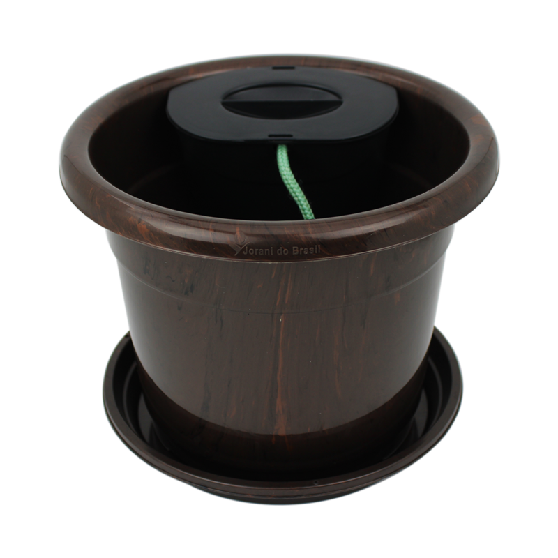 Vaso Premium N&ordm;22 Auto Irrig&aacute;vel - Marrom Caf&eacute; - 4,1 litros