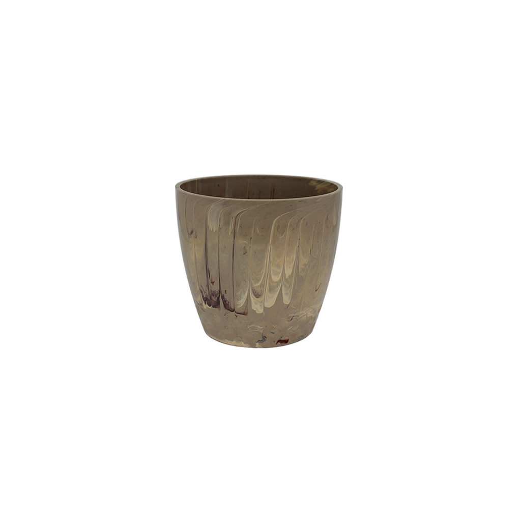 Cachepô Diamond Nº1 - Bege Travertino - 700 ml