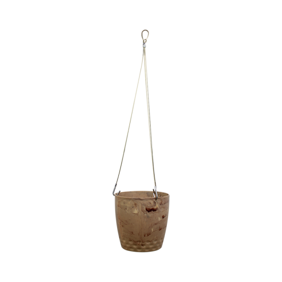 Diamond Pendant Cachepot Nº4 - Beige Travertine