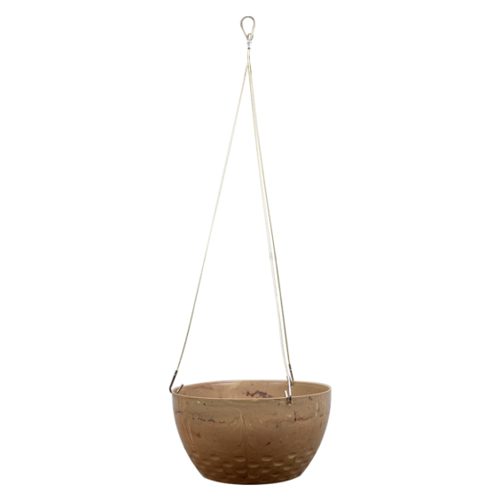 Cachepô Pendente Diamond Nº3 - Bege Travertino