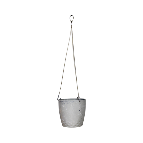 Diamond Pendant Cachepot Nº4 - Carrara White