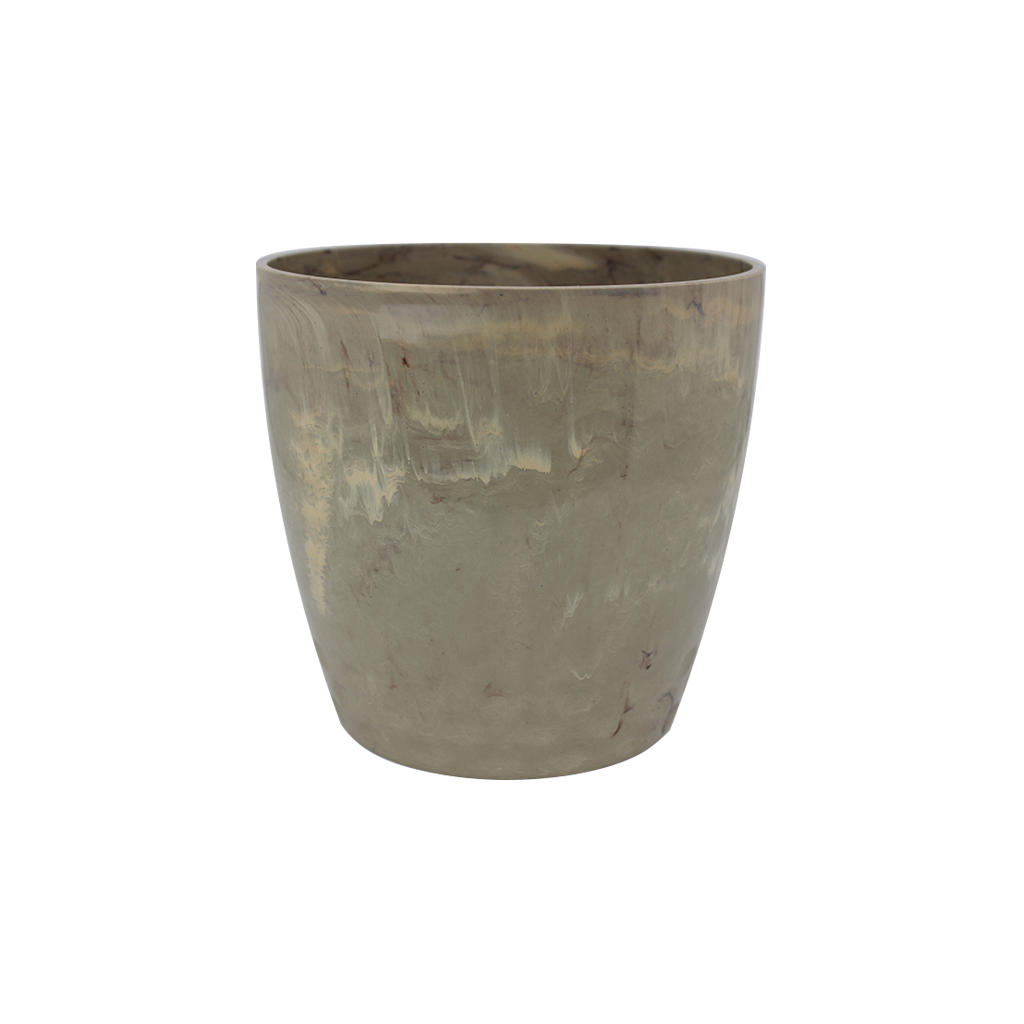 Cachepô Diamond Nº4 - Bege Travertino - 2,35 litros